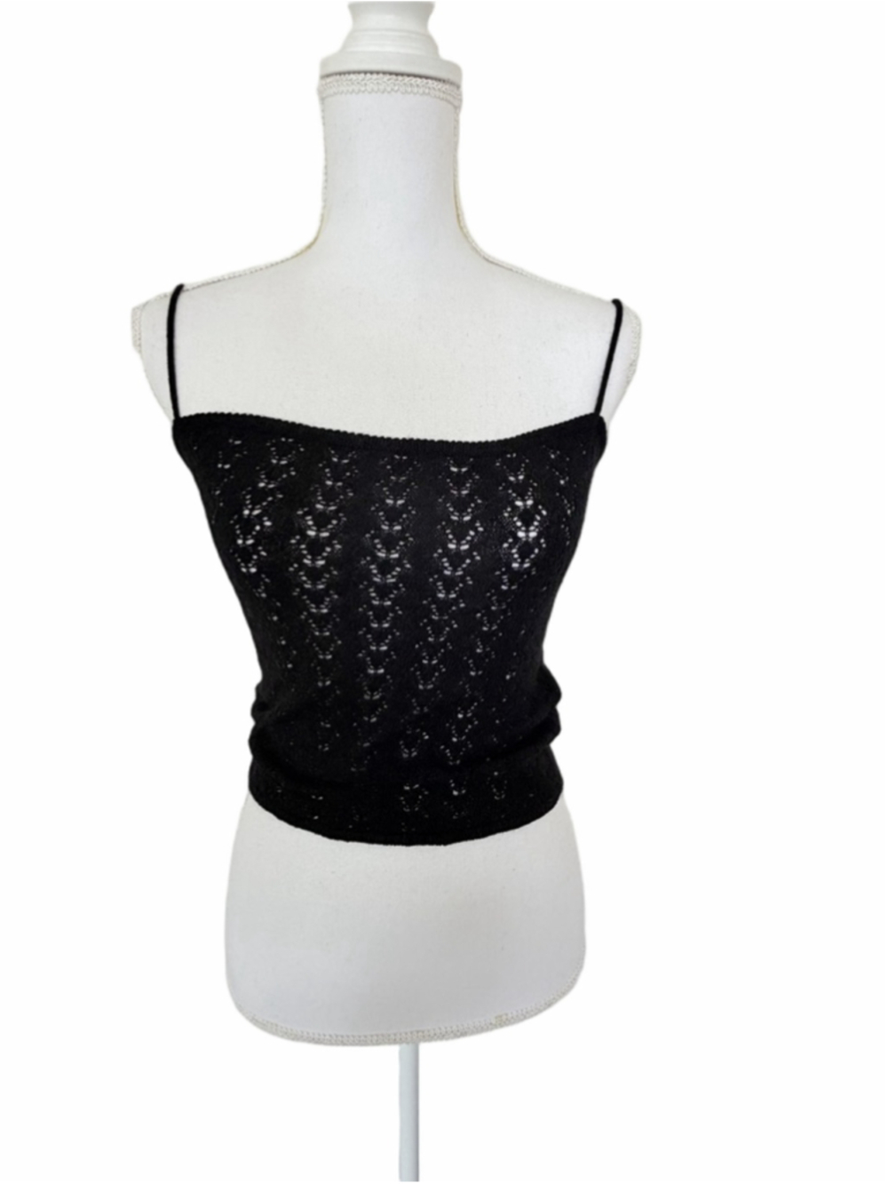 Women's Laundry by Shelli Segal Black Knit Tank Top S